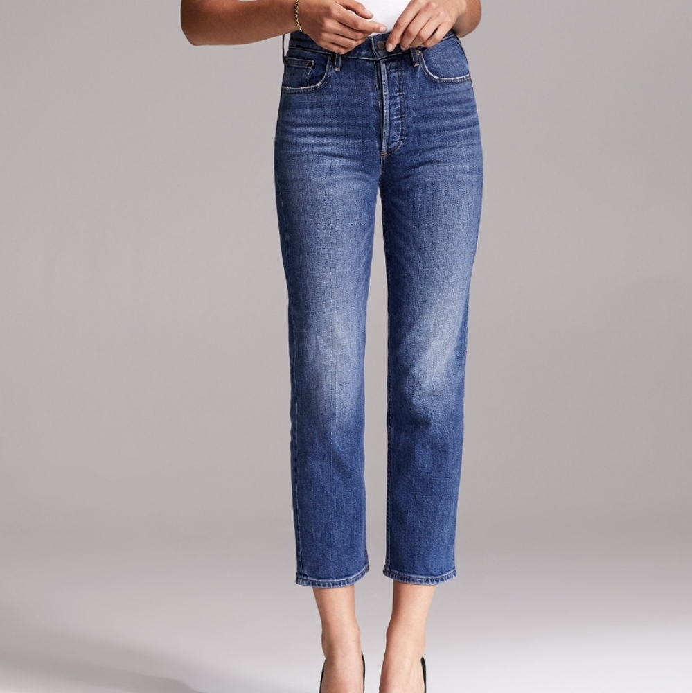 Aritzia Denim Forum Arlo high rise straight